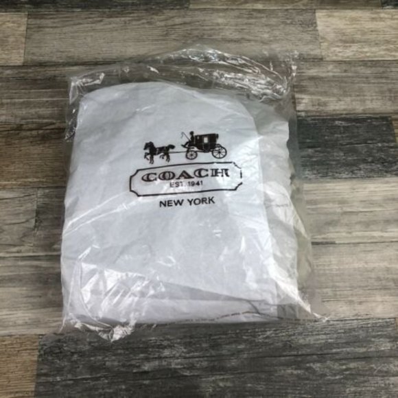 Coach Gold Khaki Bag in Signature Jacquard Shoulder Strap Zip NWT - Picture 9 of 9